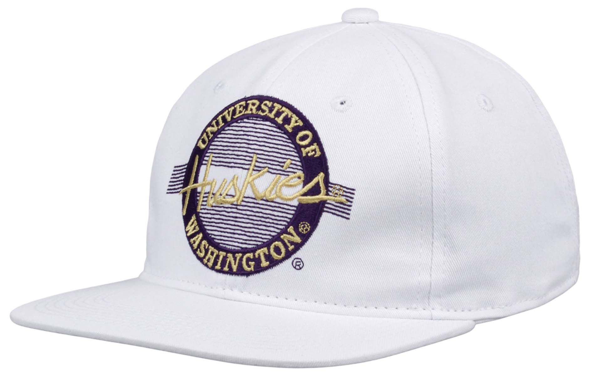 The Game Men's Washington Huskies White Retro Circle Adjustable Hat product image