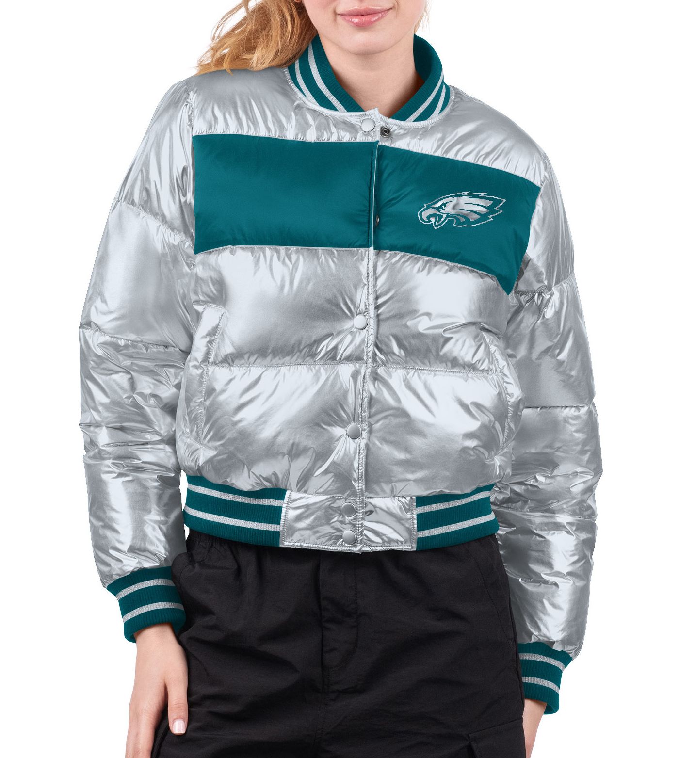 Philadelphia Eagles G-III Apparel top Mens Jacket Pullover Green Pockets NFL XL