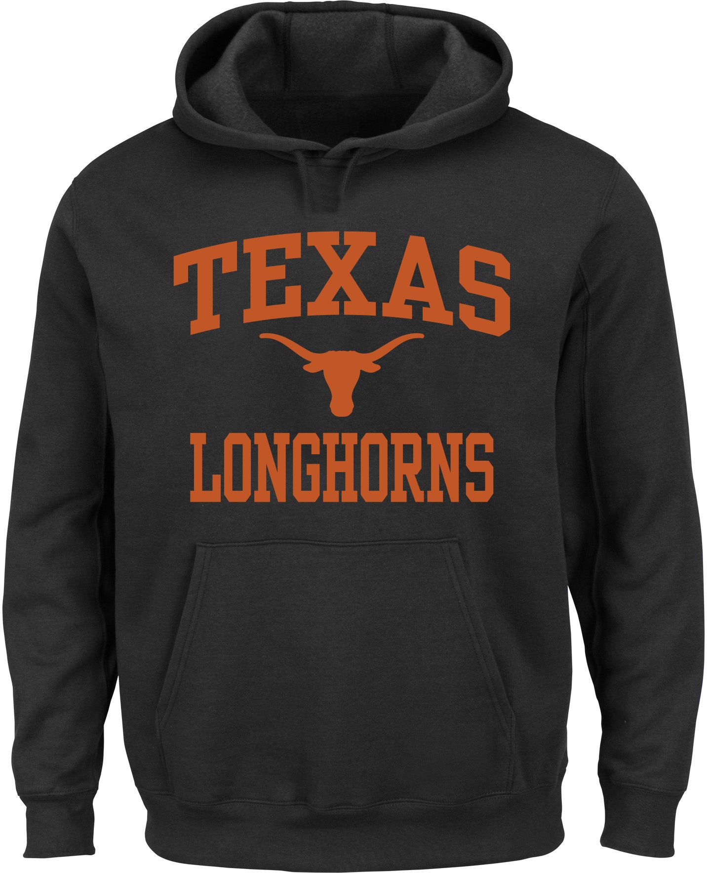 Profile Varsity Men's Big & Tall Texas Longhorns Black Fleece Pullover Hoodie product image