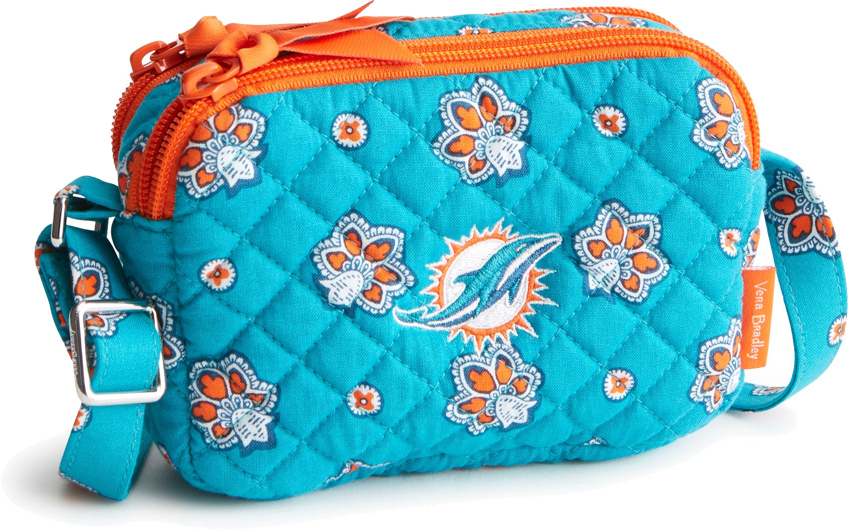 Vera Bradley Miami Dolphins All In One RFID Crossbody Small Stadium Bag product image
