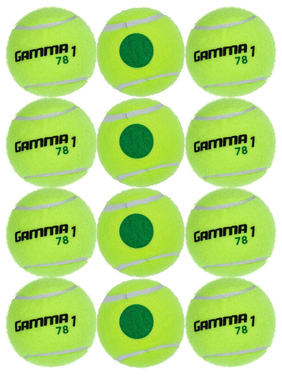 Gamma Green Dot 78 Tennis Ball - 12 Bag product image