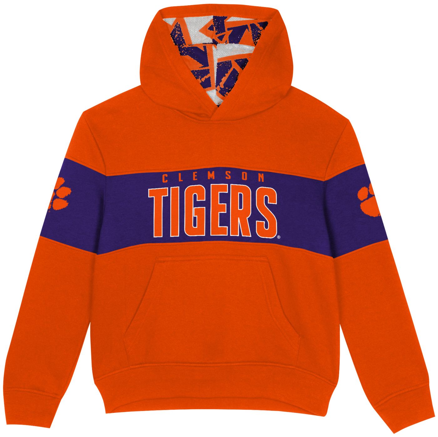 Gen2 Little Kids Clemson Tigers Orange Red Zone Hoodie Size 5 6