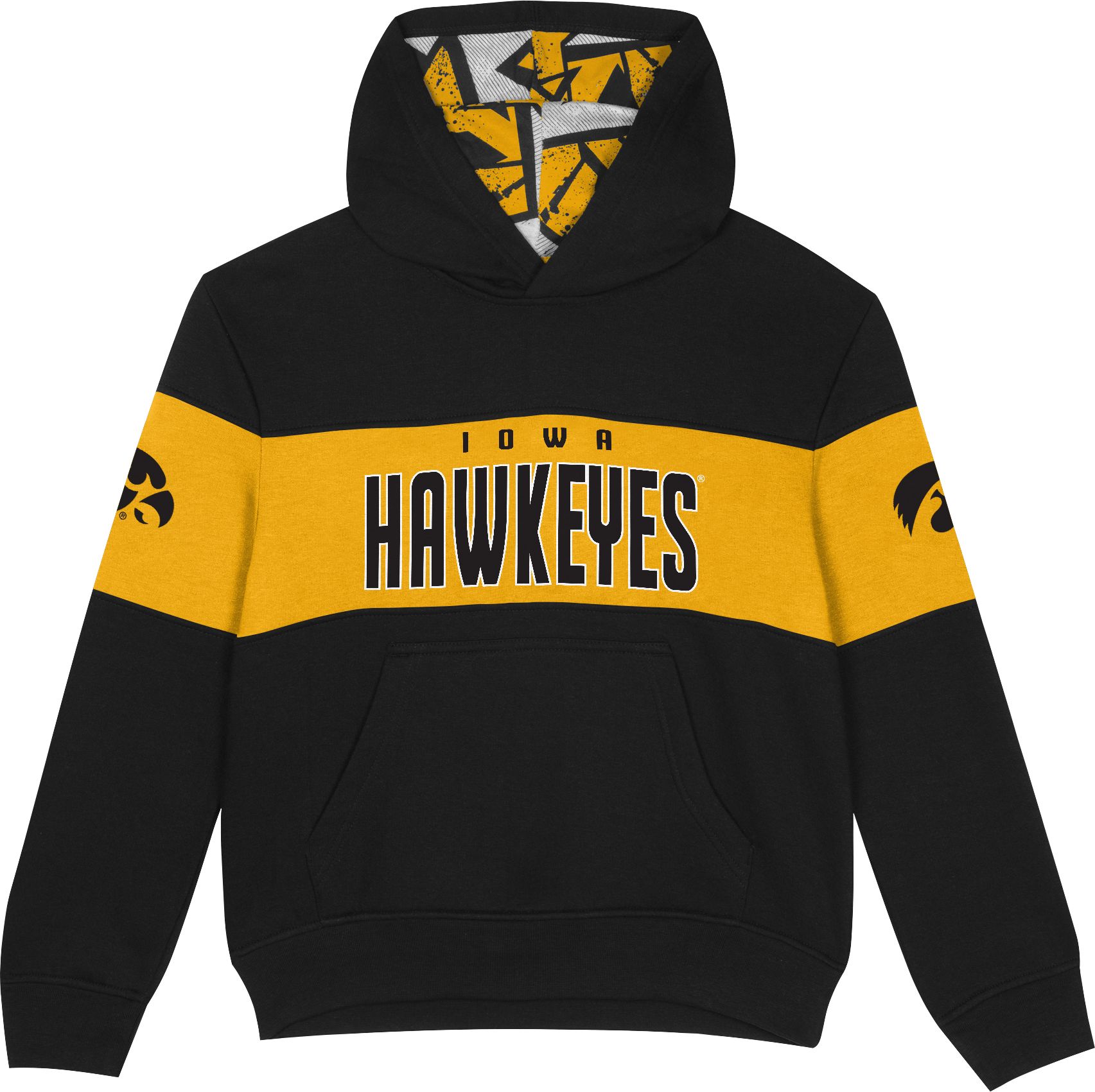 Gen2 Little Kids' Iowa Hawkeyes Black Red Zone Hoodie product image