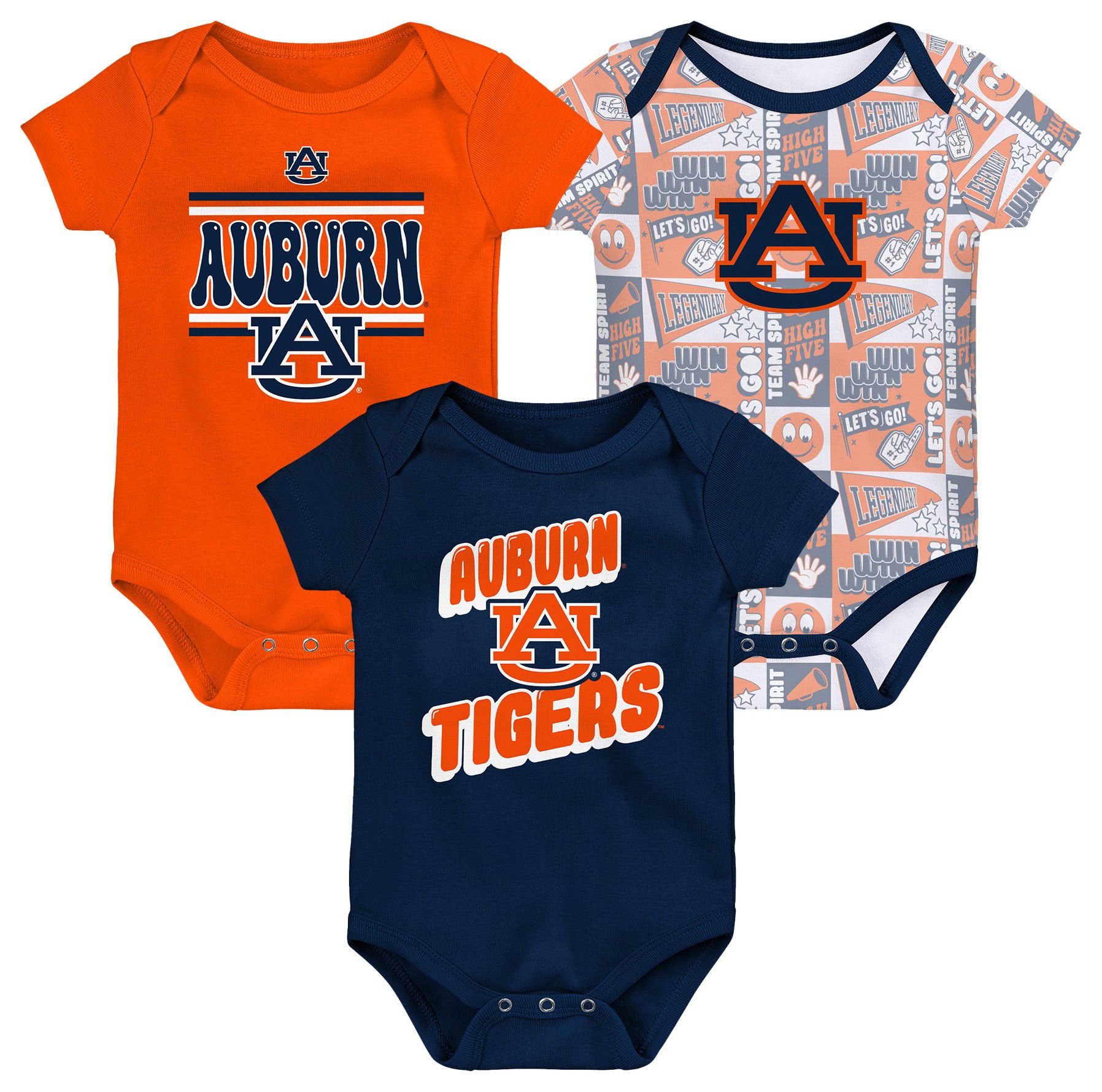 Gen2 Infant Auburn Tigers Comics 3-Piece Creeper Set product image