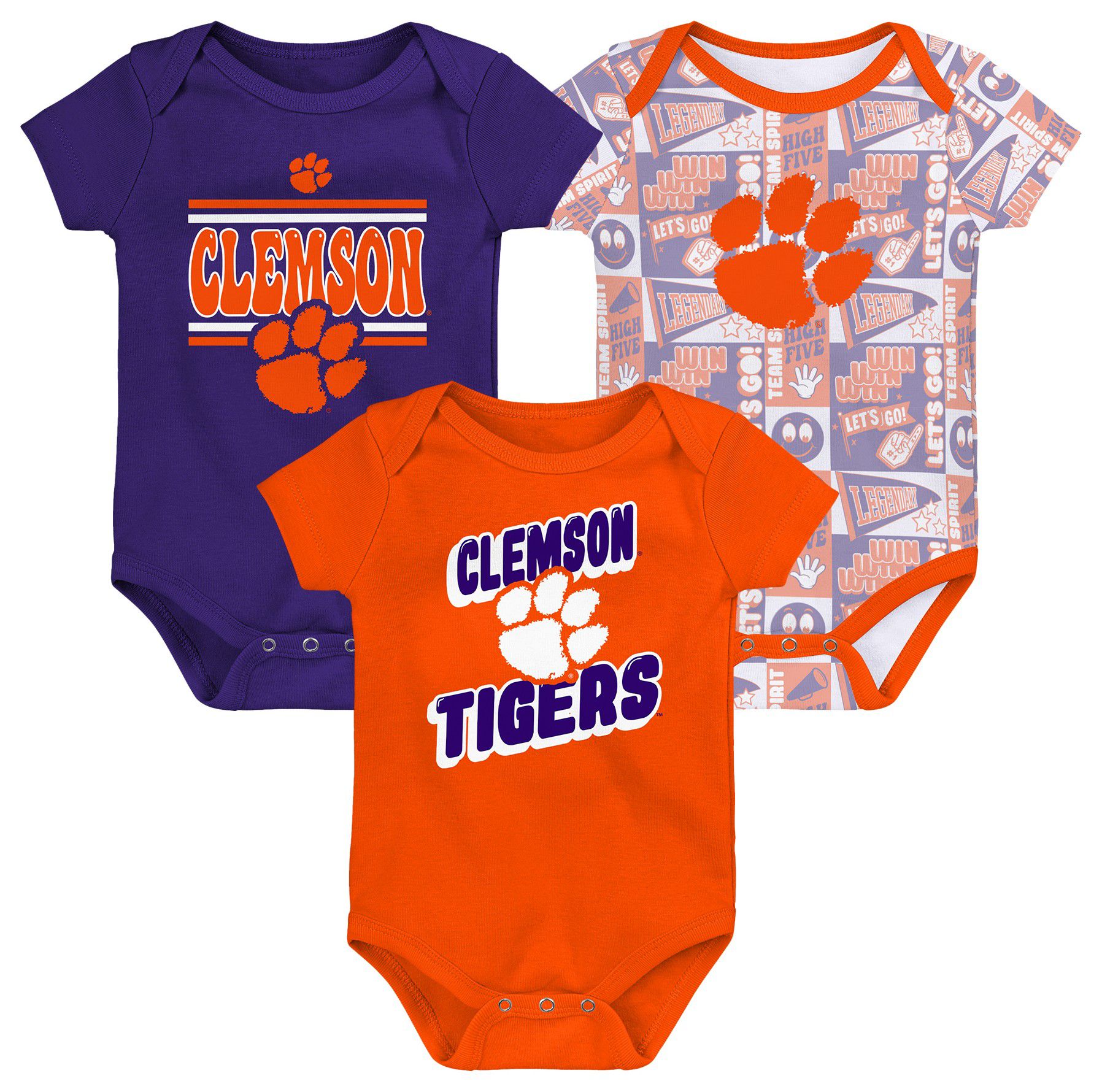 Gen2 Infant Clemson Tigers Comics 3-Piece Creeper Set product image