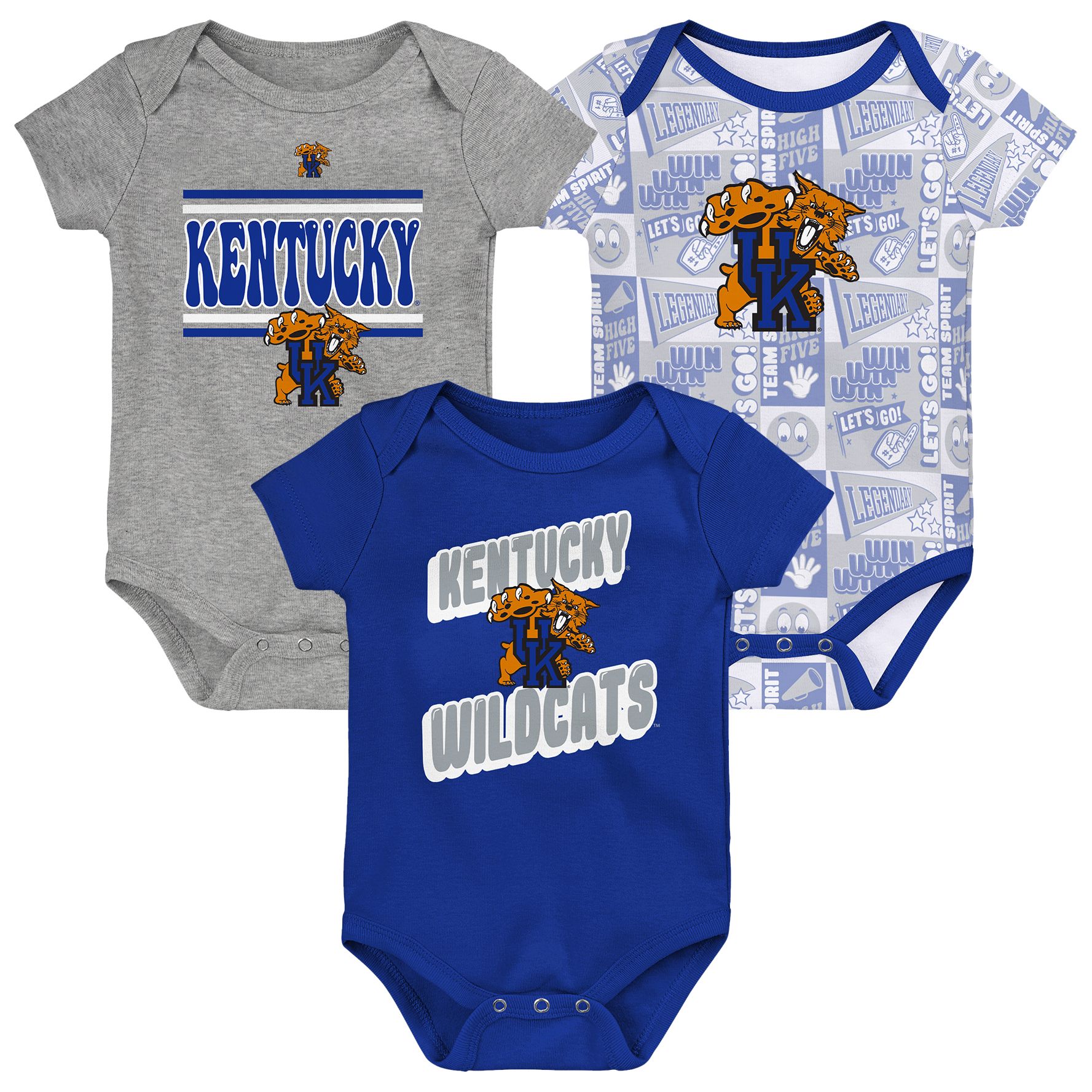 Gen2 Infant Kentucky Wildcats Comics 3-Piece Creeper Set product image