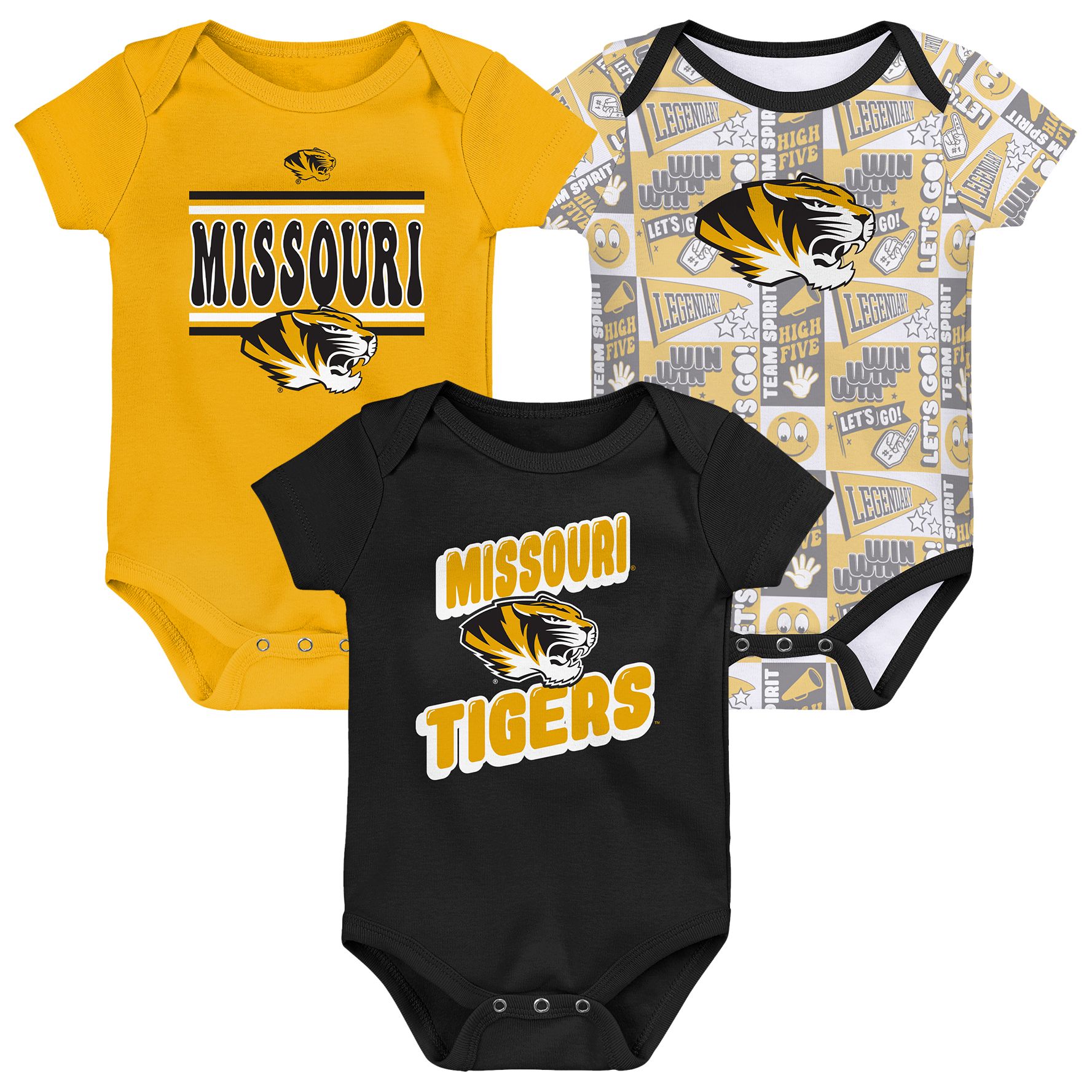 Gen2 Infant Missouri Tigers Comics 3-Piece Creeper Set product image