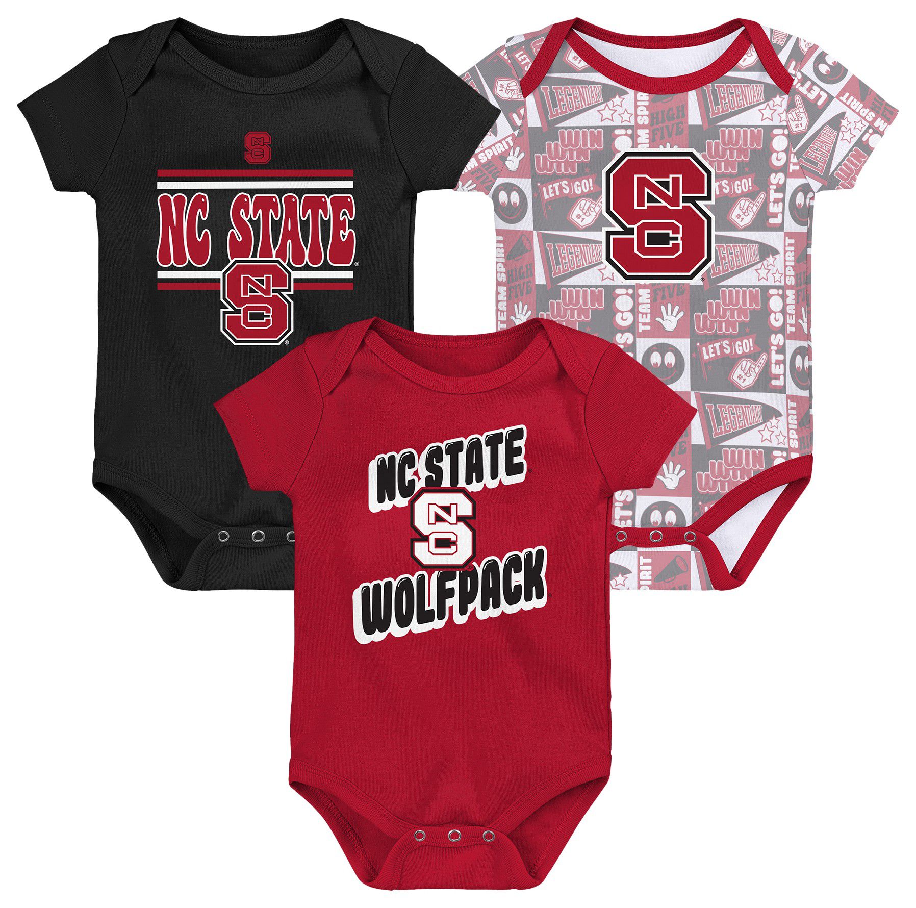 Gen2 Infant NC State Wolfpack Comics 3-Piece Creeper Set product image