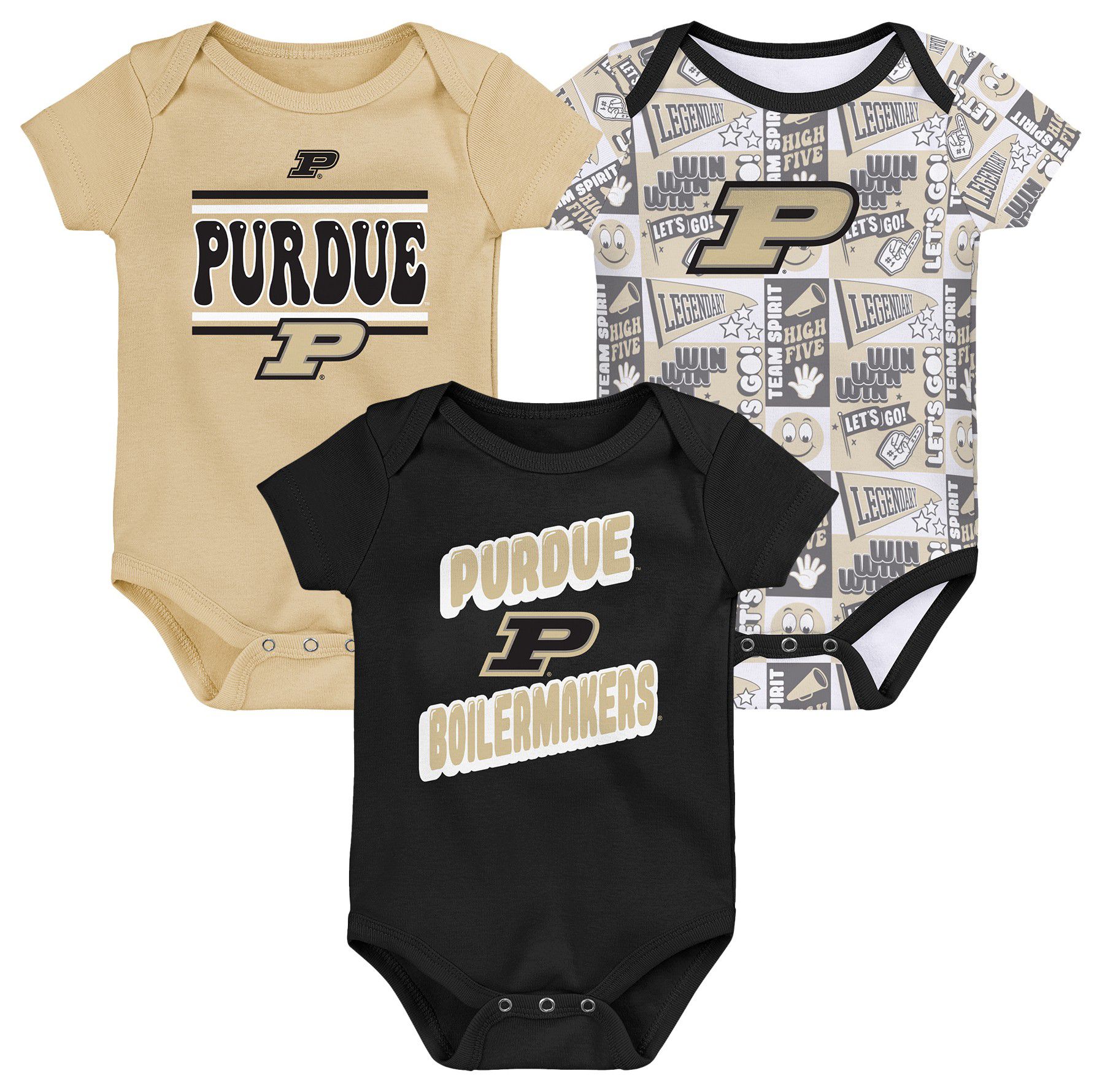 Gen2 Infant Purdue Boilermakers Comics 3-Piece Creeper Set product image