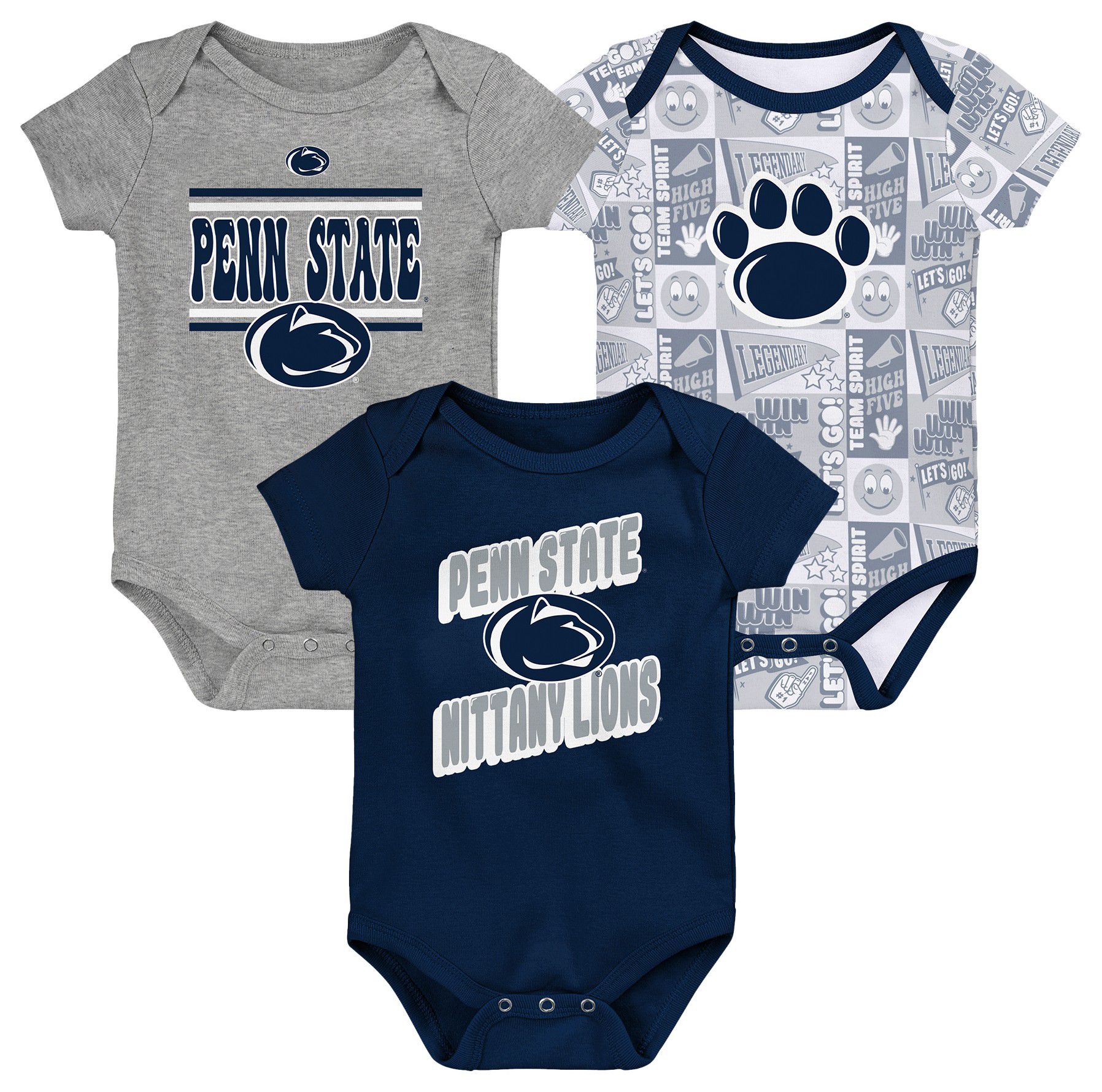 Gen2 Infant Penn State Nittany Lions Comics 3-Piece Creeper Set product image