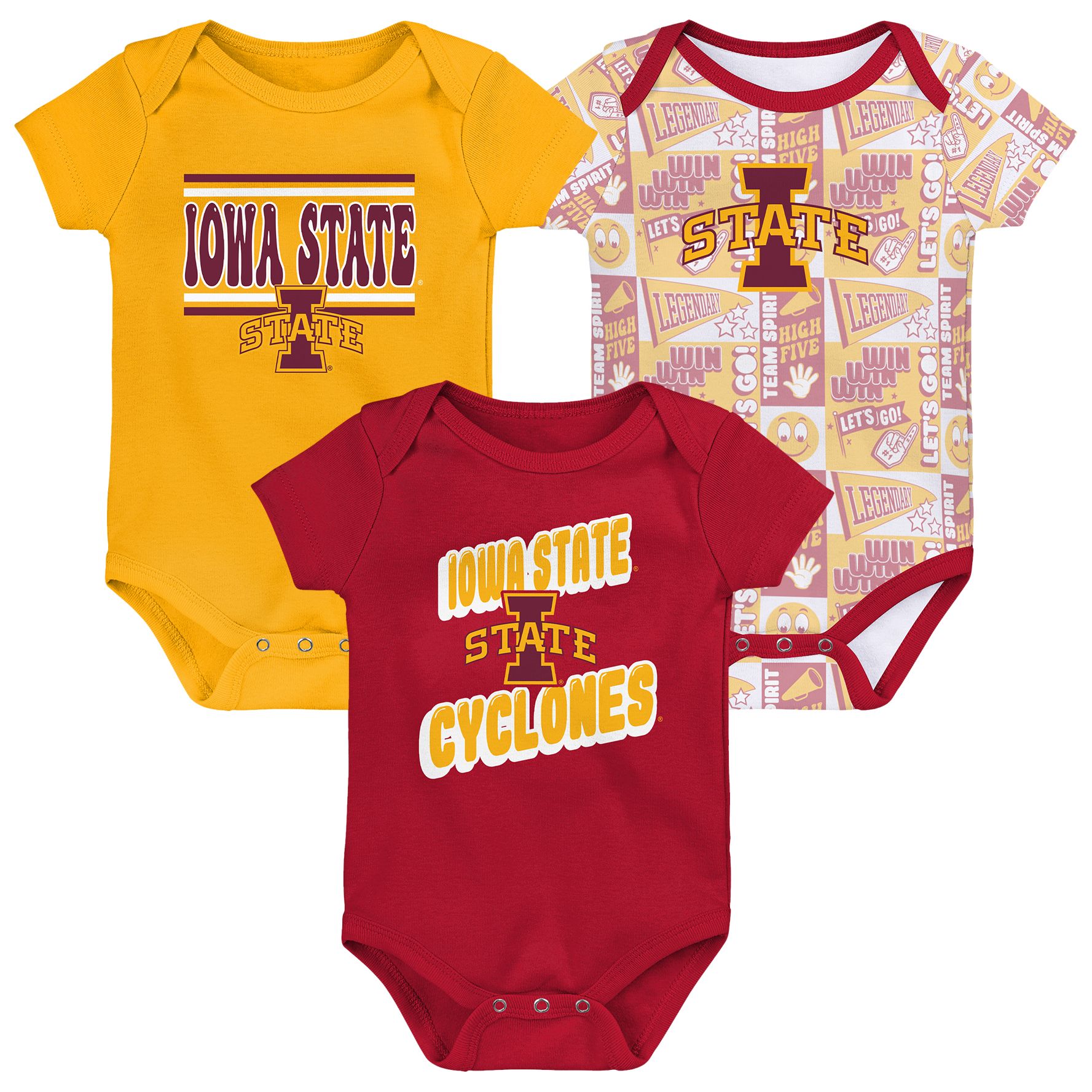 Gen2 Infant Iowa State Cyclones Comics 3-Piece Creeper Set product image
