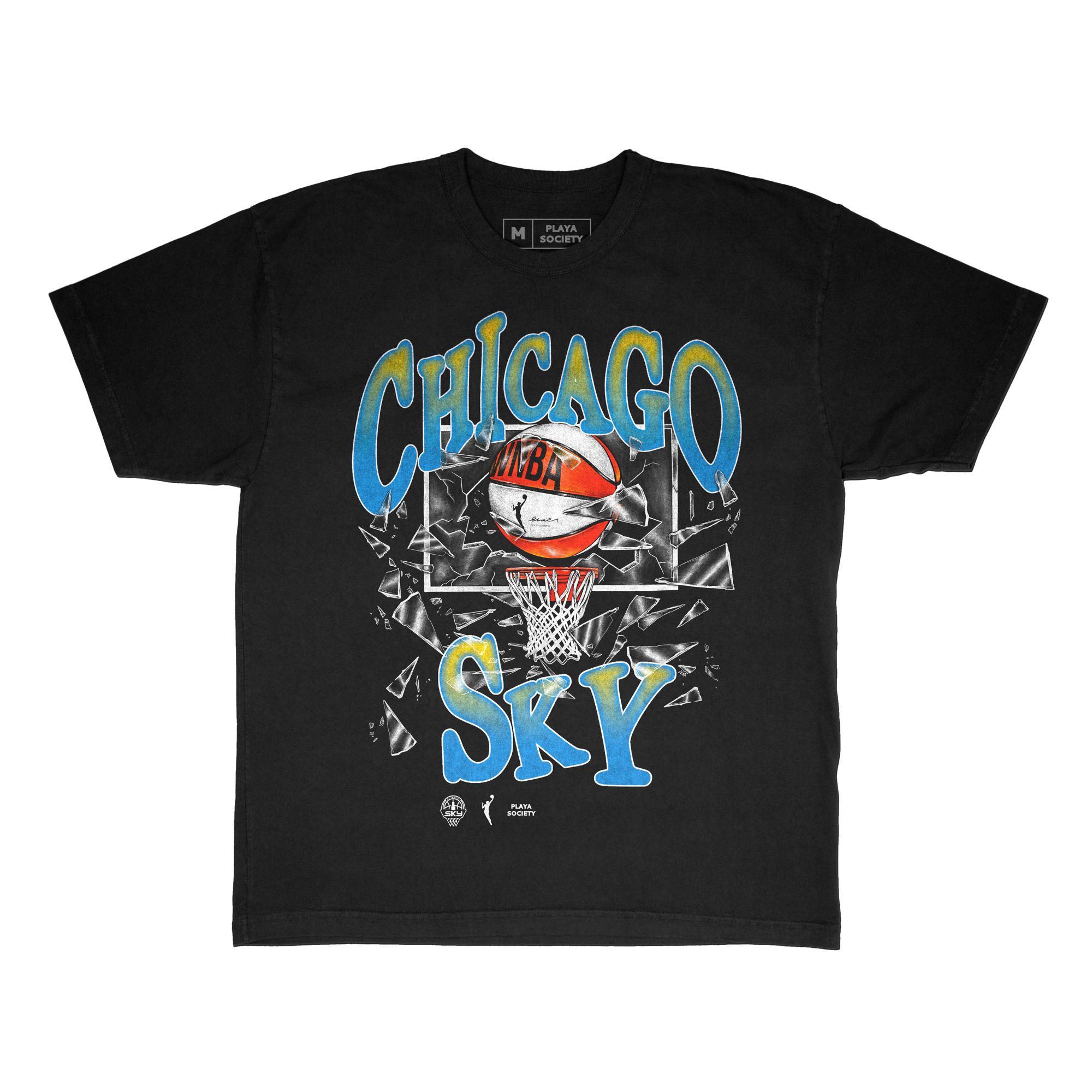 Playa Society Adult Chicago Sky T-Shirt product image