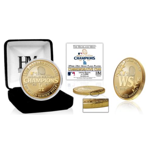 Highland Mint Los Angeles Dodgers 2025 World Series Champions Gold