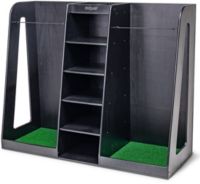 GoSports Premium Wooden Golf Bag Organizer & Storage Rack