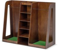 GoSports Premium Wooden Golf Bag Organizer & Storage Rack