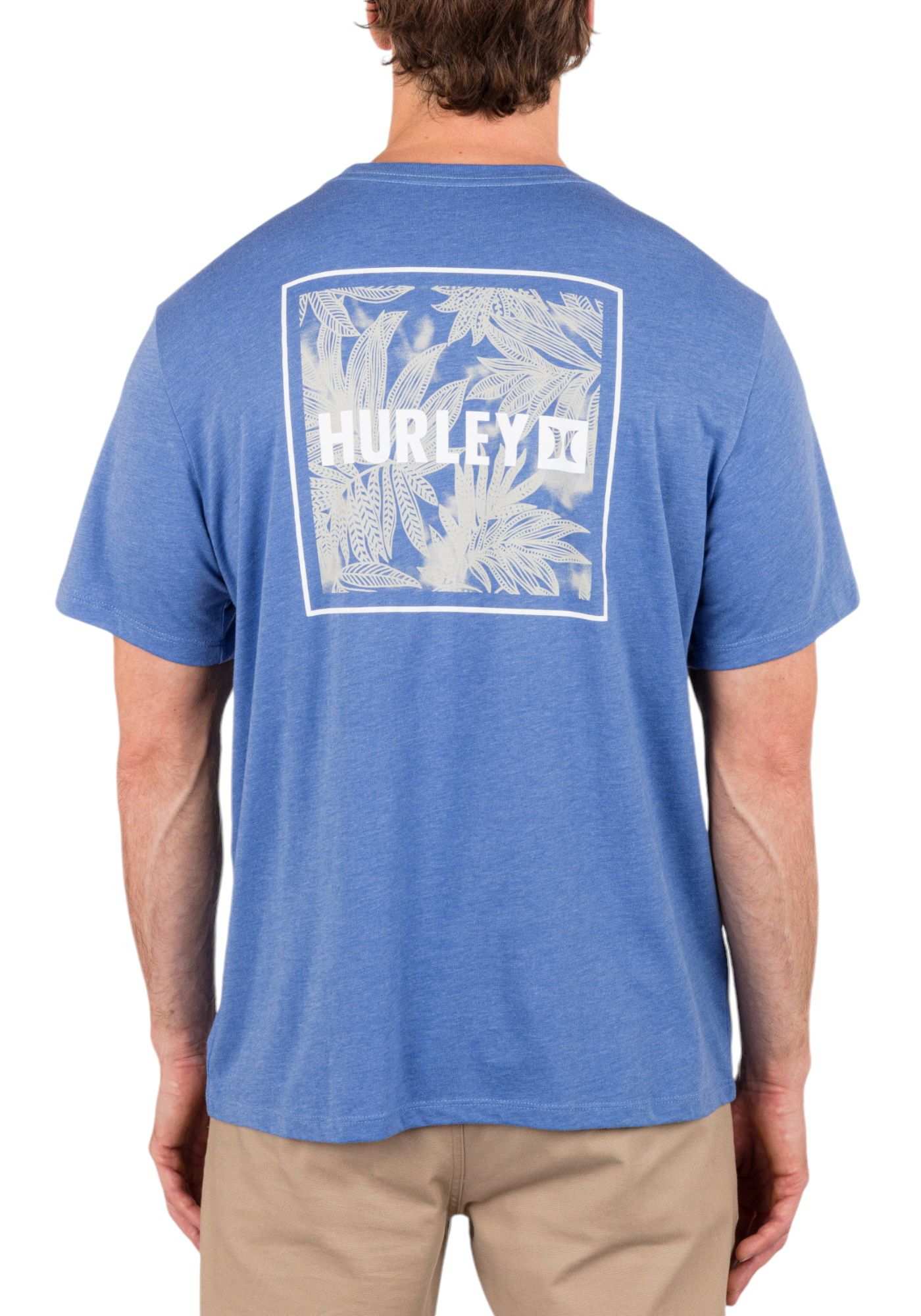 Hurley Men s Everyday Four Corners Short Sleeves T Shirt Shoreline Heather L