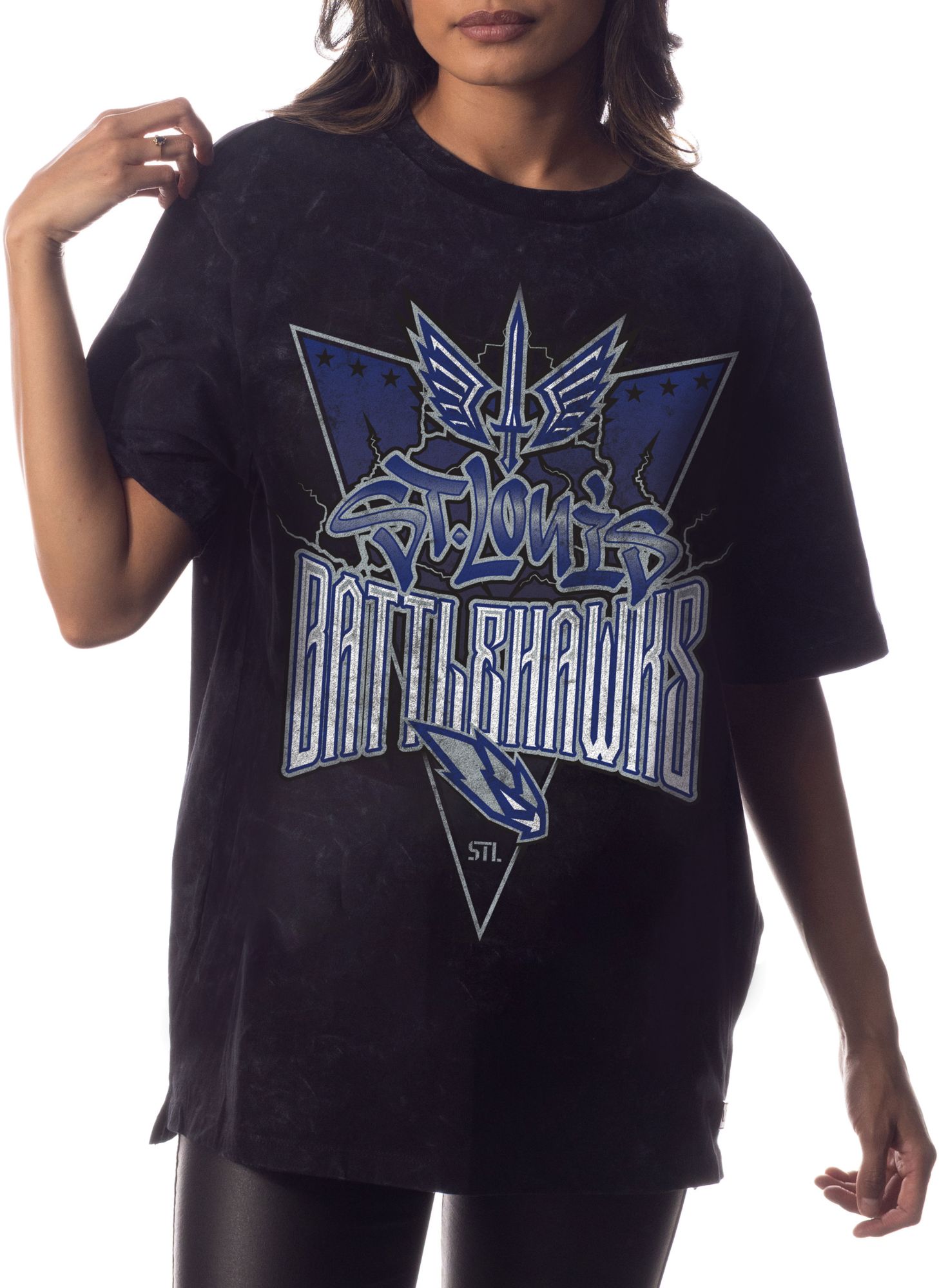The Wild Collective Adult UFL St. Louis Battlehawks Band Black T-Shirt product image