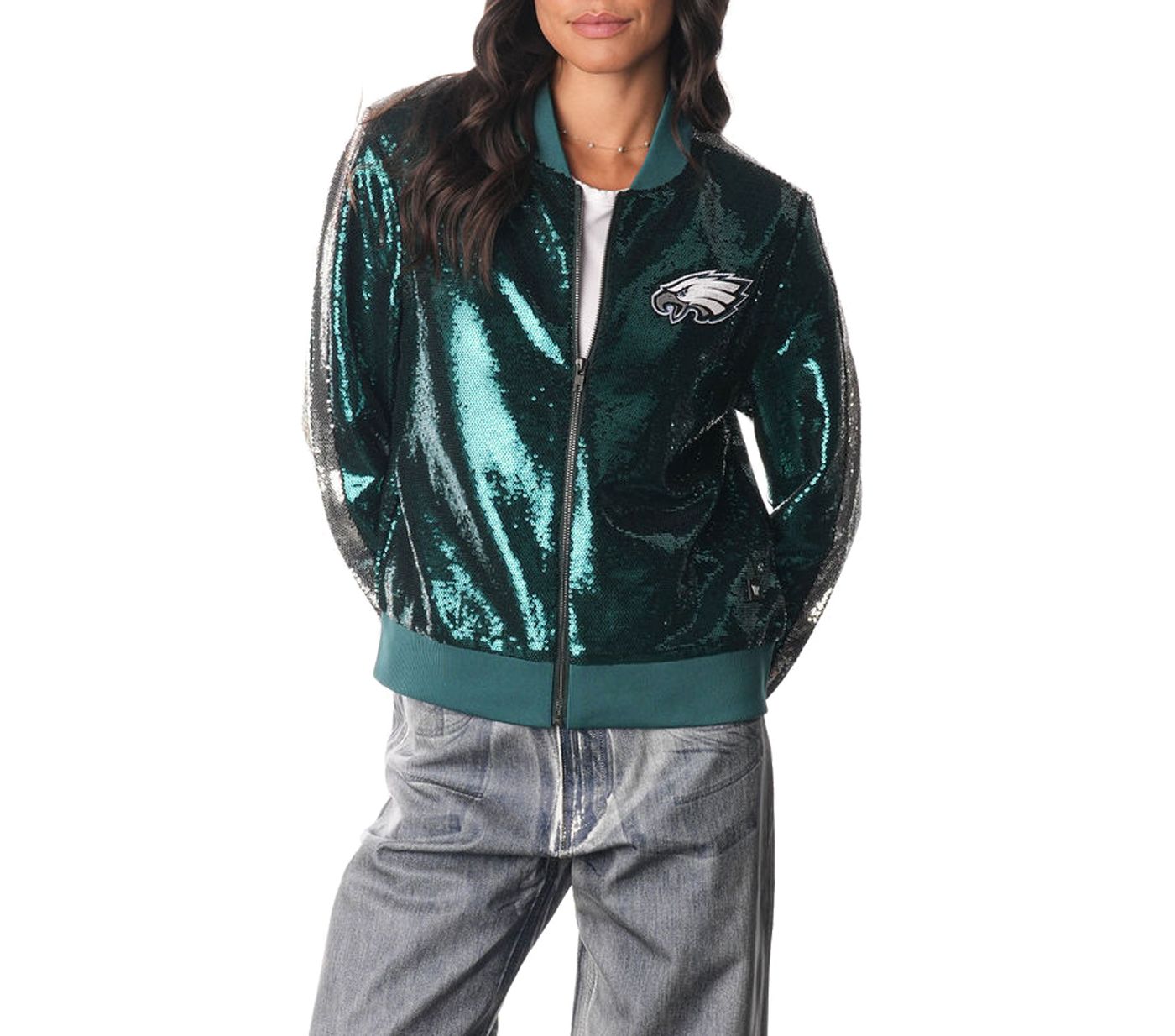 PHILADELPHIA EAGLES LEATHER JACKET 2024