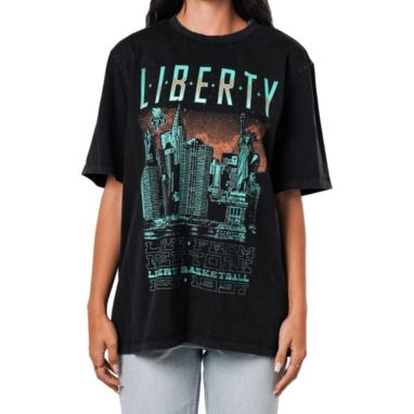 sorry, The Wild Collective Women's New York Liberty Band Black T-Shirt is currently out of stock