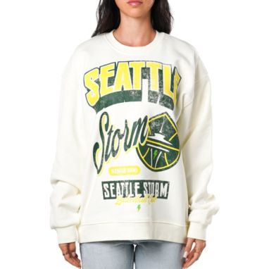 sorry, The Wild Collective Women's Seattle Storm Cream Graphic Crewneck Sweatshirt is currently out of stock