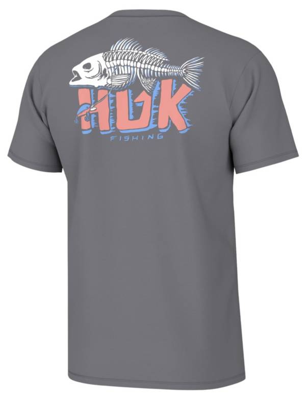 HUK Men's Bass Bones Short Sleeve T-Shirt