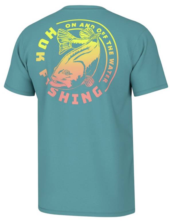 HUK Men's Electric Bass Short Sleeve T-Shirt