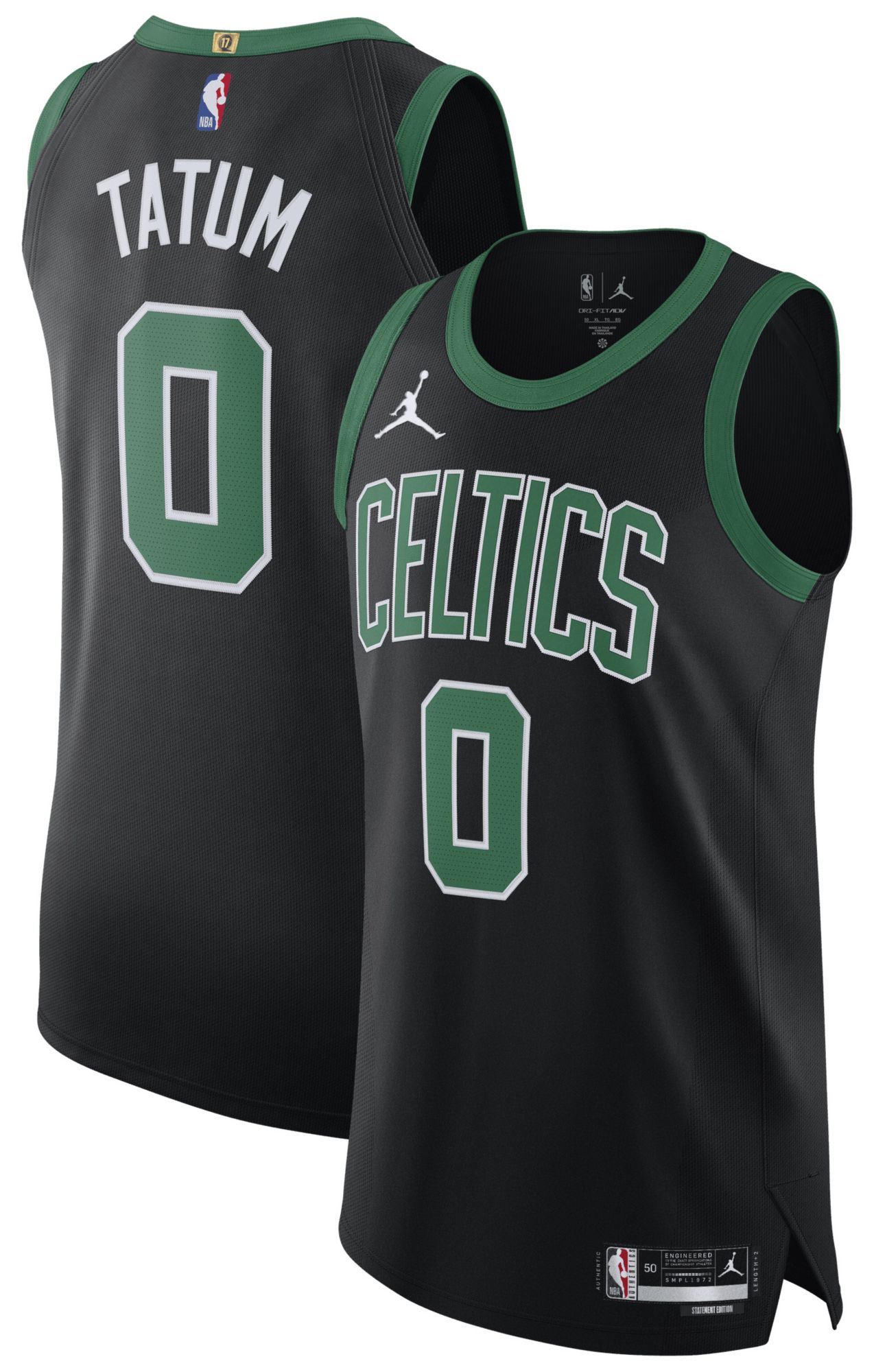 Jordan Adult Boston Celtics Jayson Tatum #0 Authentic Statement Jersey product image