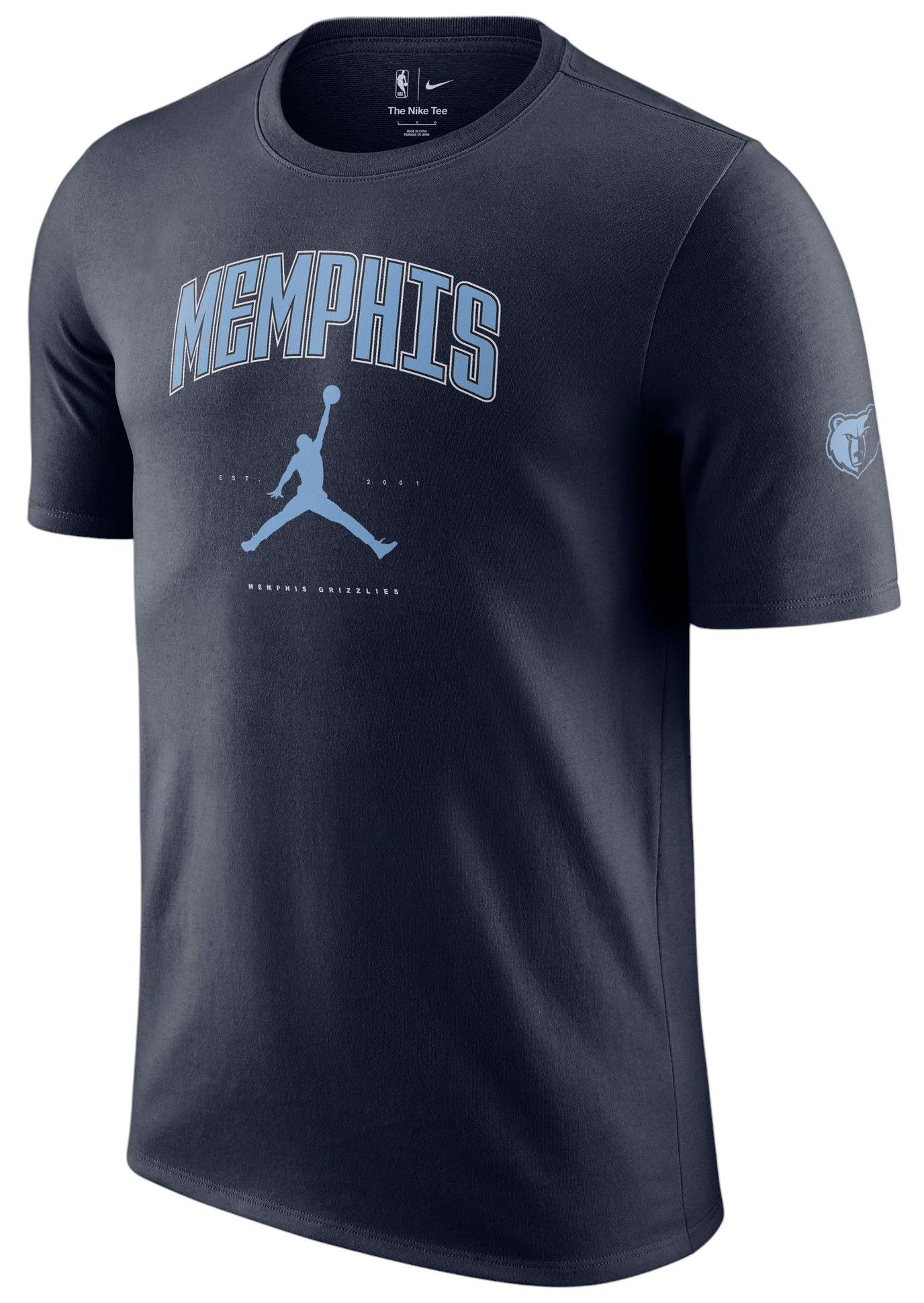 Jordan Adult Memphis Grizzlies Navy T-Shirt product image