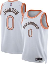 Nike Adult 2023-24 City Edition San Antonio Spurs Keldon Johnson #0 White Dri-FIT Swingman Jersey
