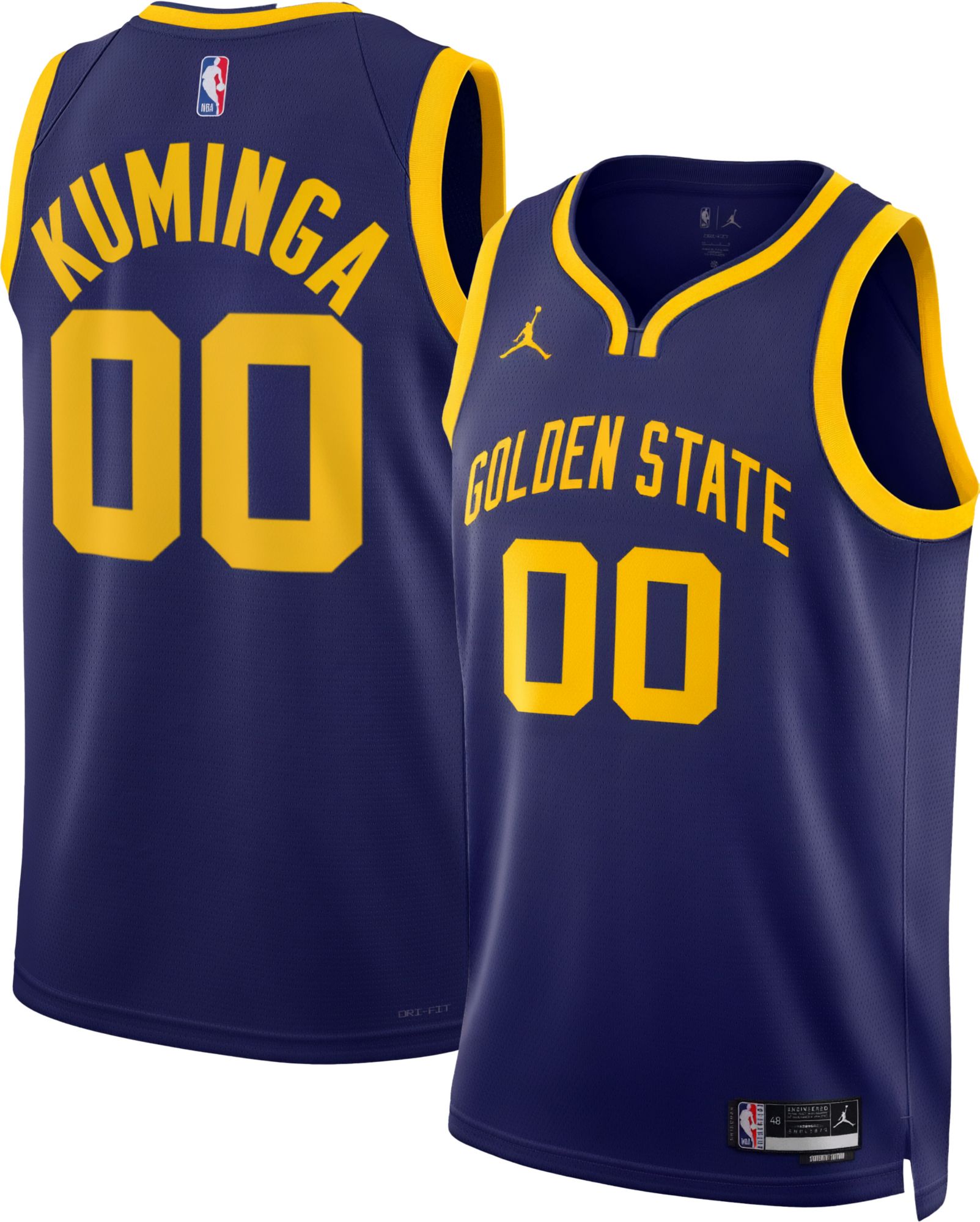Jordan Adult Golden State Warriors Jonathan Kuminga #00 Swingman Statement Jersey product image
