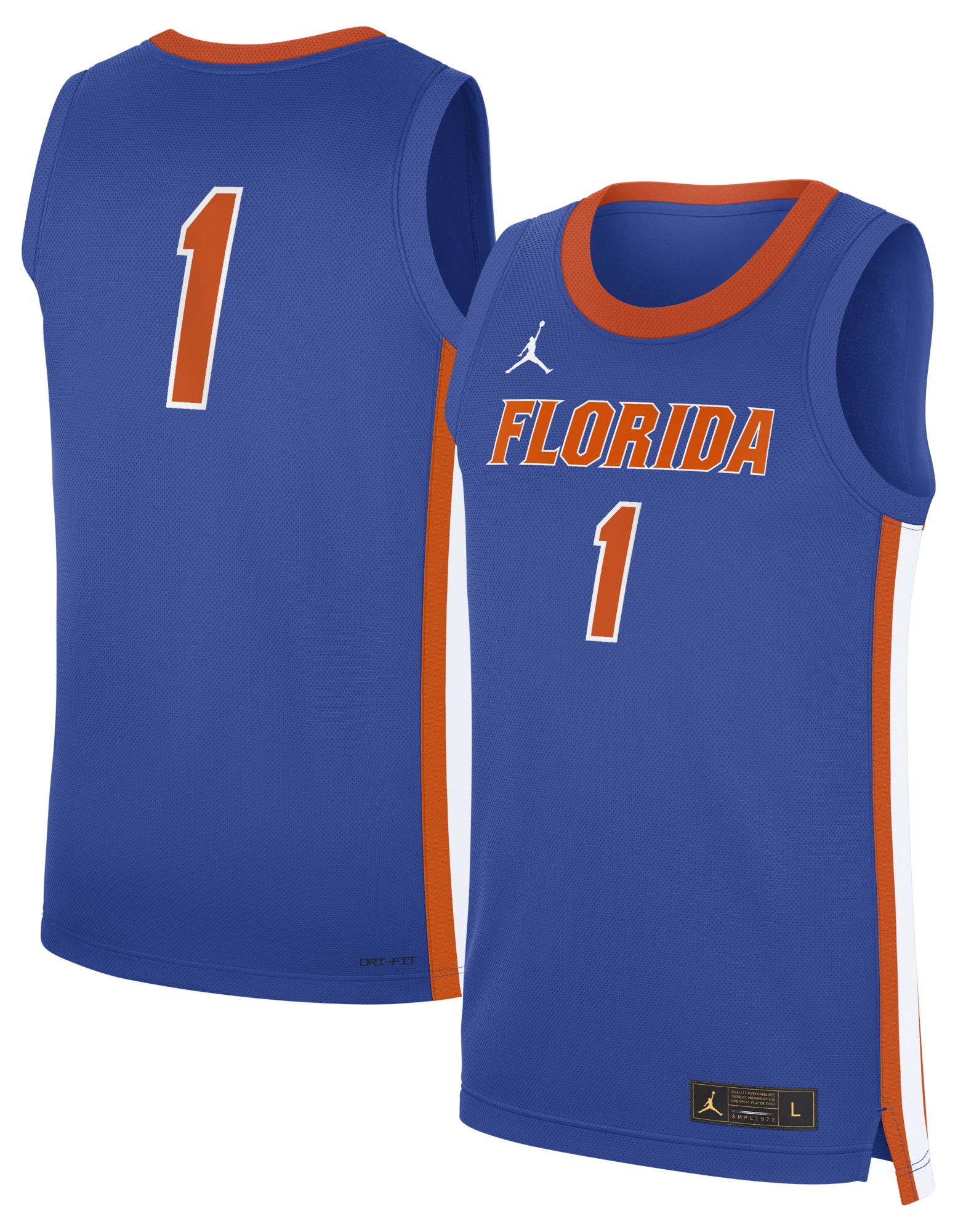 Jordan Men's Florida Gators Blue Replica Basketball Jersey product image