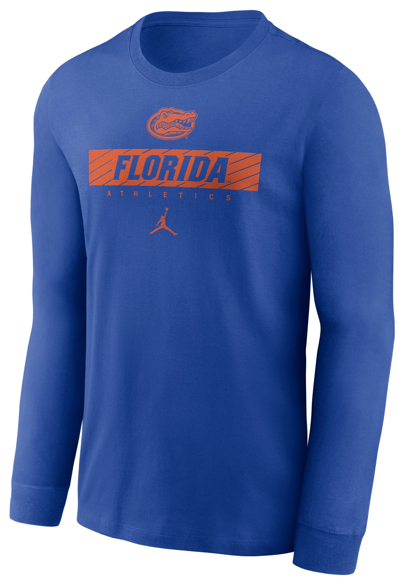 Nike Men's Florida Gators Blue Dri-FIT Athletic Logo Long Sleeve T-Shirt product image