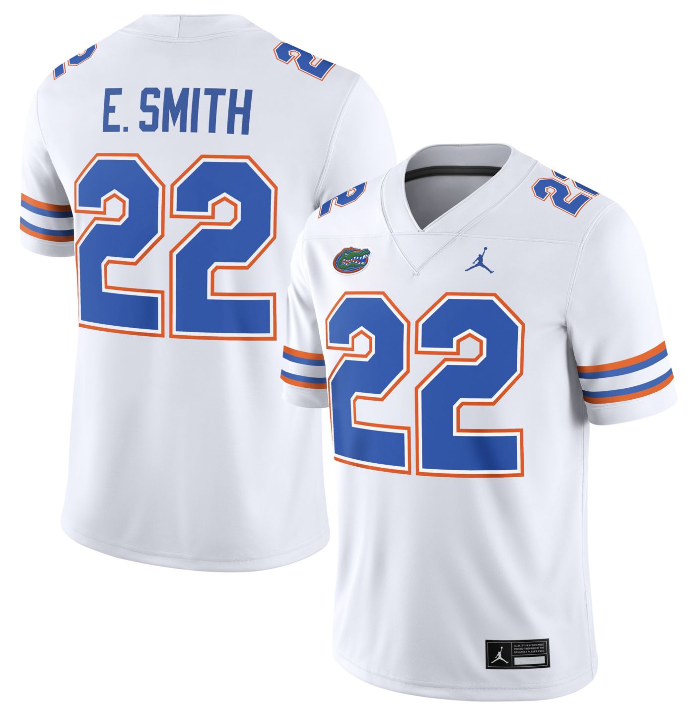 Jordan Men s Florida Gators Emmitt Smith 22 White Dri FIT Replica Football Game Jersey Dick s Sporting Goods