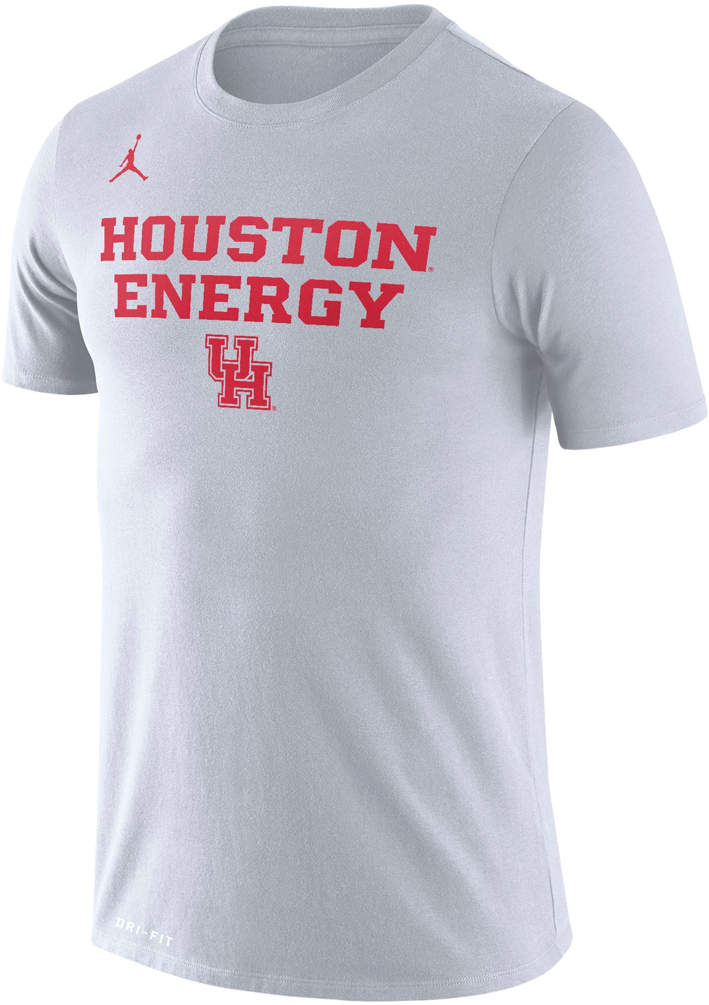 Jordan Men's Houston Cougars White Dri-FIT 'Energy' Bench T-Shirt