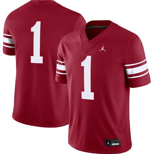 Jordan Men's Oklahoma Sooners #1 Grey Dri-FIT Replica Alternate