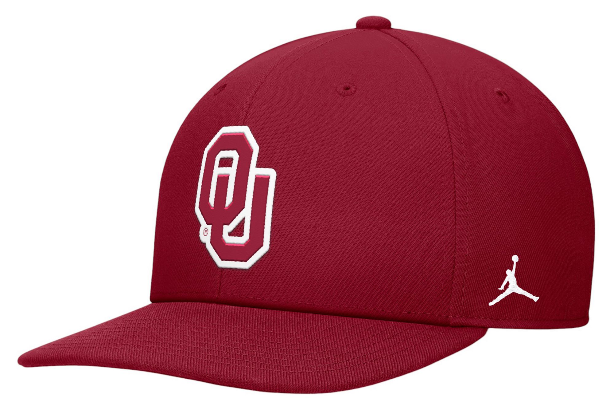 Jordan Men's Oklahoma Sooners Crimson Pro Flat Brim Snapback Adjustable Hat product image