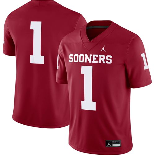 Jordan Men's Oklahoma Sooners #1 Grey Dri-FIT Replica Alternate