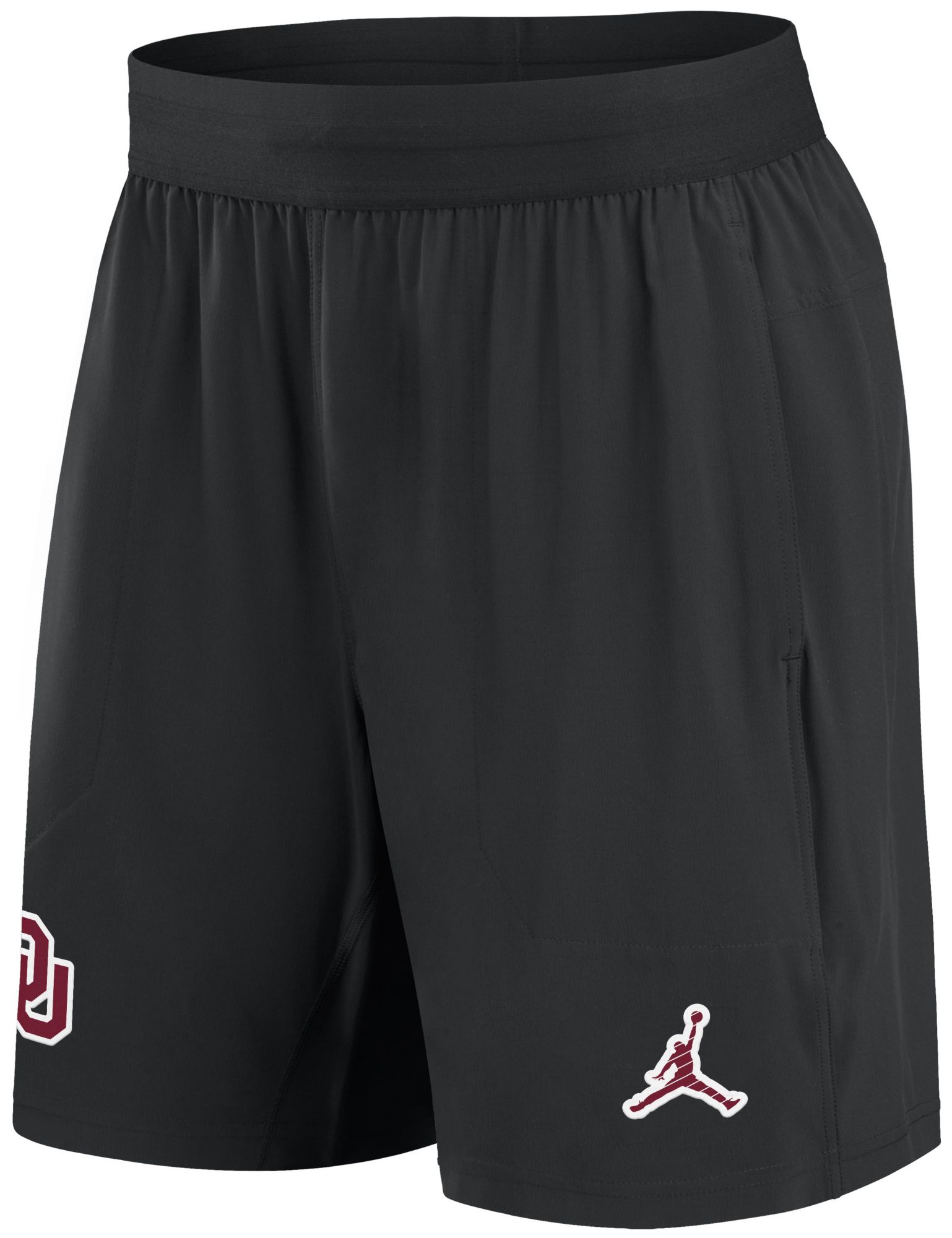 Jordan Women's Oklahoma Sooners Black Dri-FIT Woven Logo Shorts product image