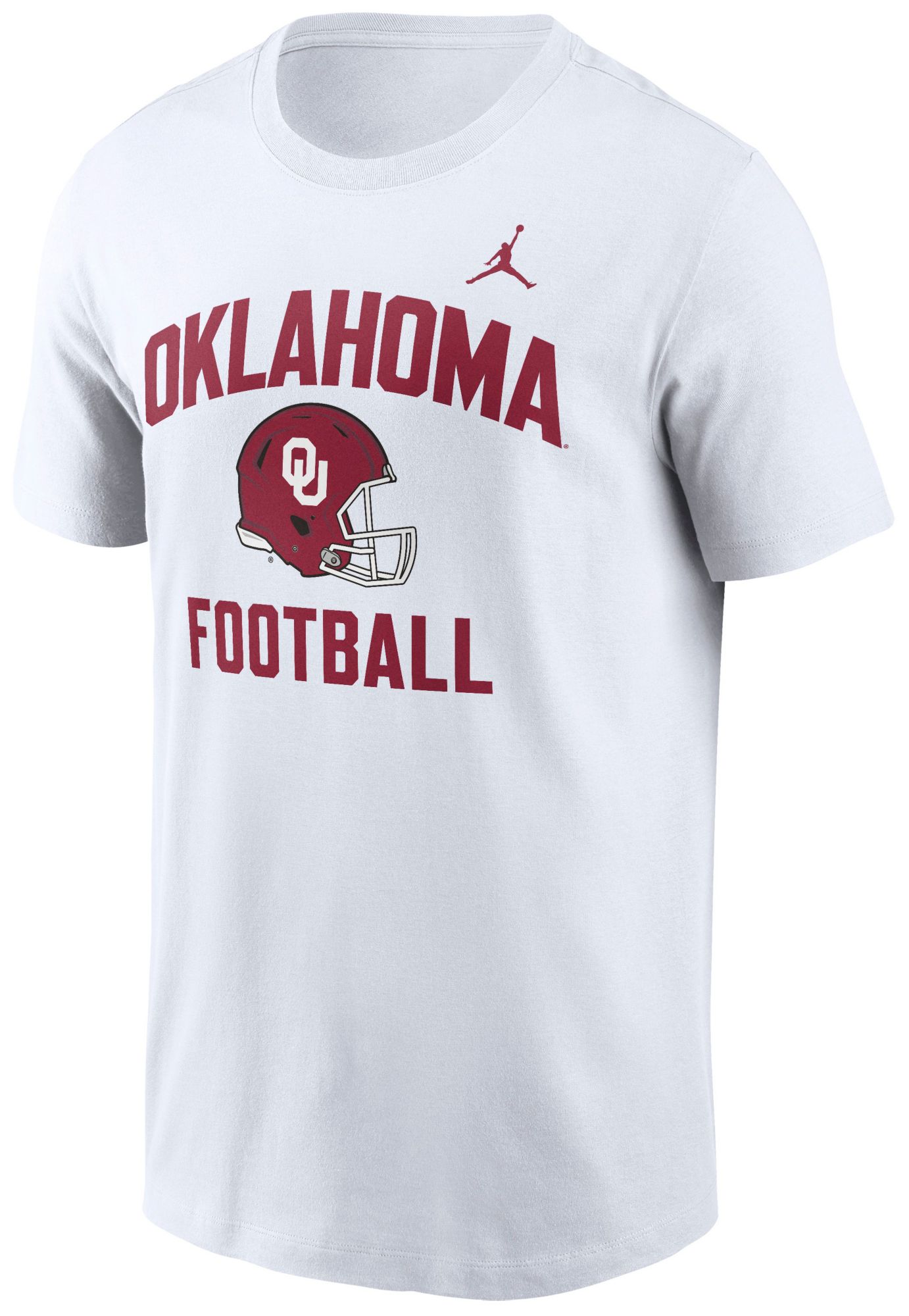 Jordan Men's Oklahoma Sooners White Football Helmet T-Shirt product image