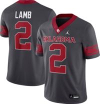 CDS Game Jersey (ホワイト) サイズL Jordan Men's Oklahoma Sooners CeeDee Lamb #2 Grey Dri-FIT