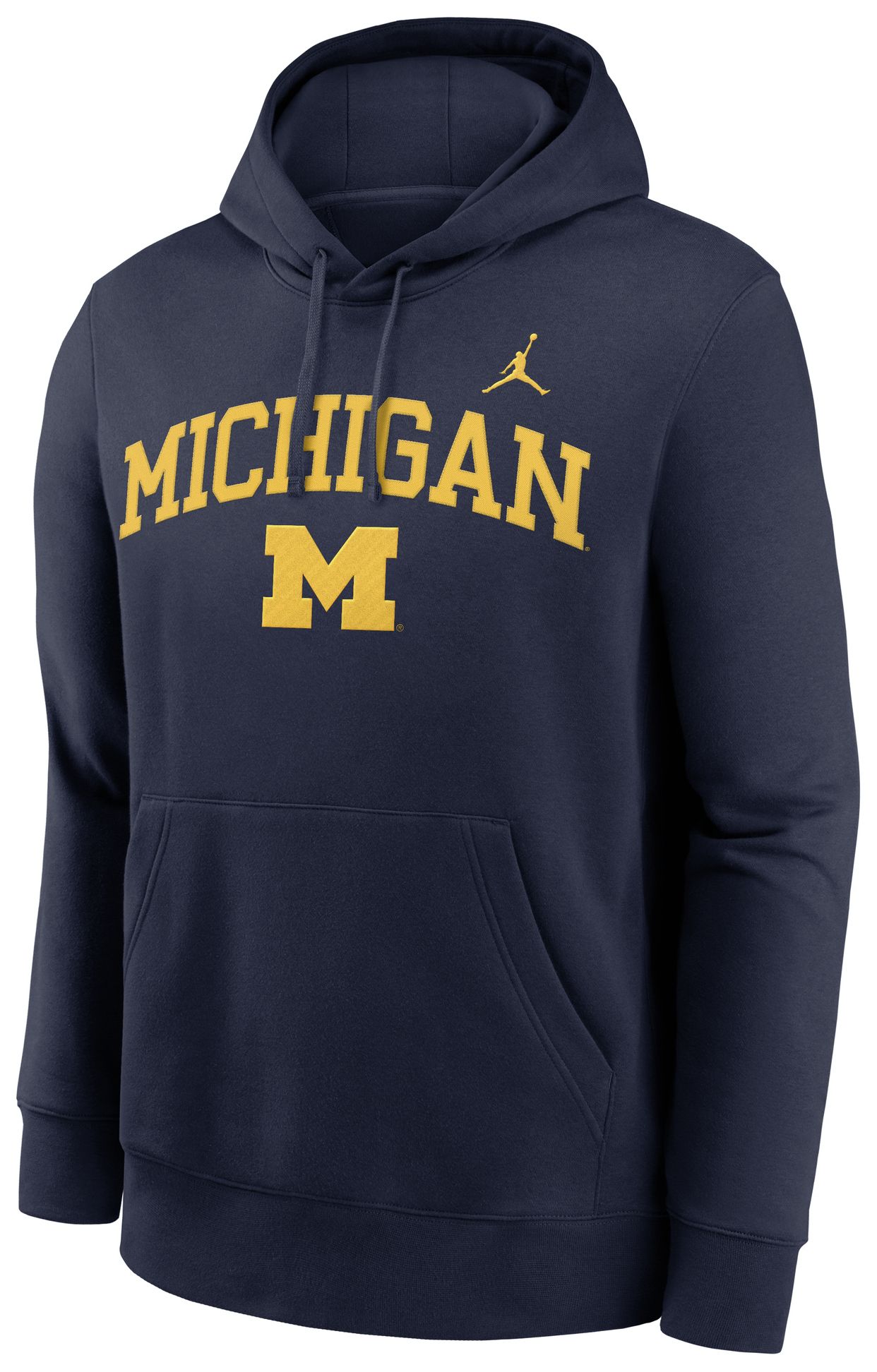 Jordan Adult Michigan Wolverines Club Fleece College Navy Hoodie product image