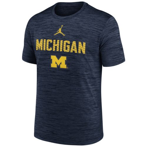 Jordan Men's Michigan Wolverines Blue Legend Logo T-Shirt | Dick's