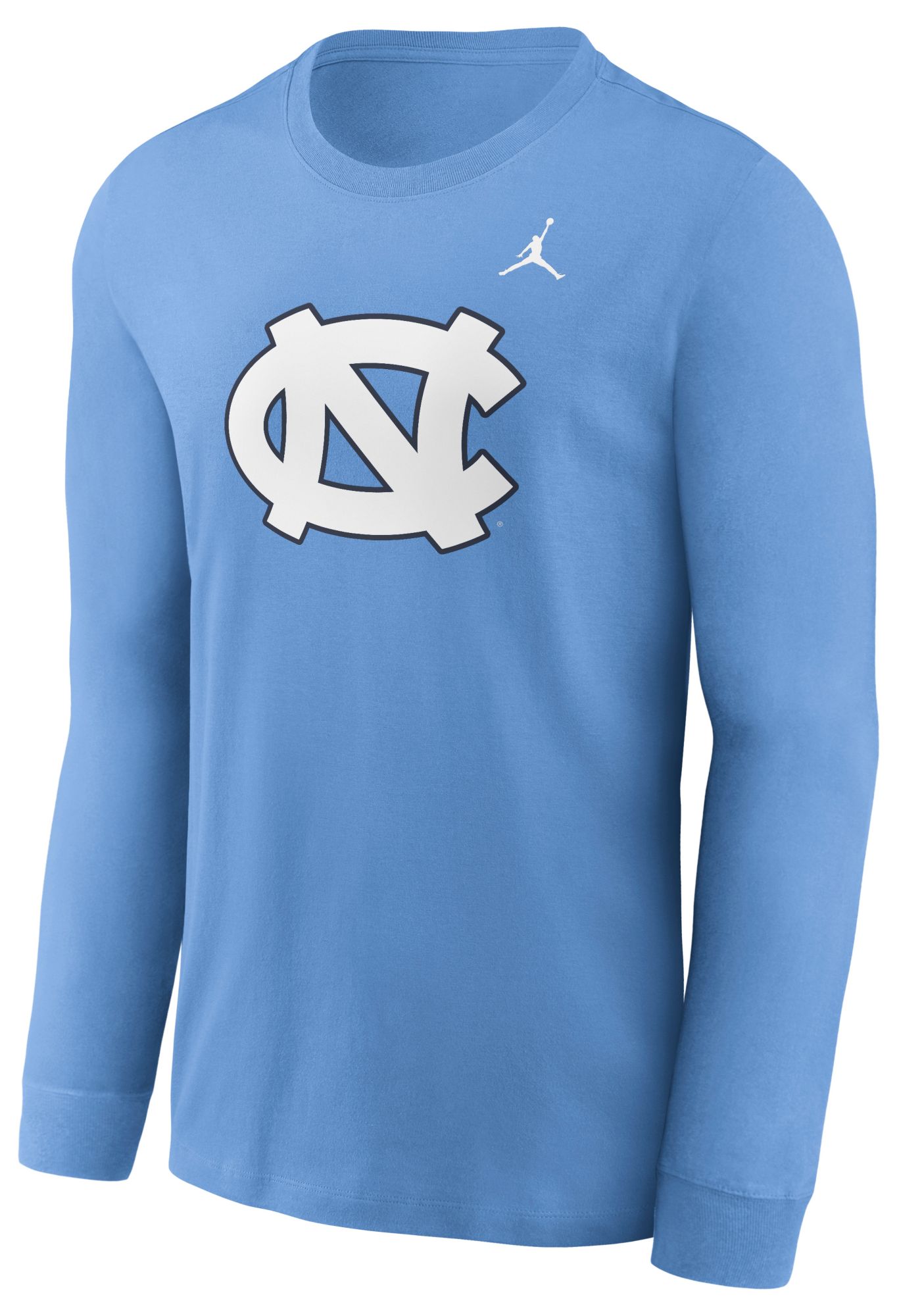 Nike Men's North Carolina Tar Heels Carolina Blue Core Cotton Logo Long Sleeve T-Shirt product image