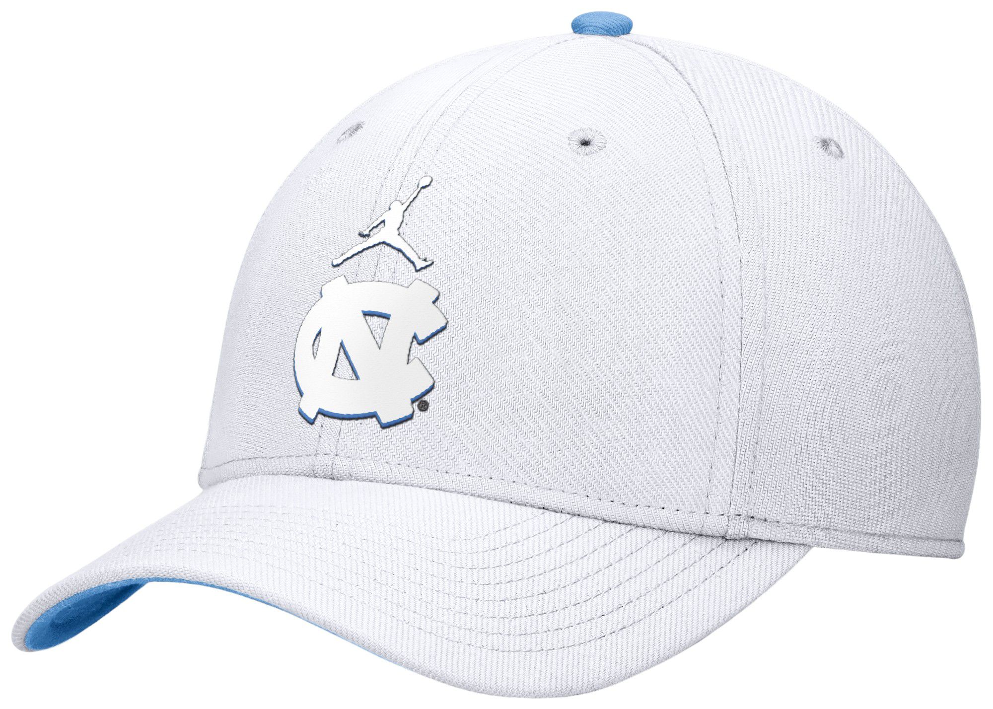 Jordan Men's North Carolina Tar Heels White Swooshflex Tonal Adjustable Hat product image