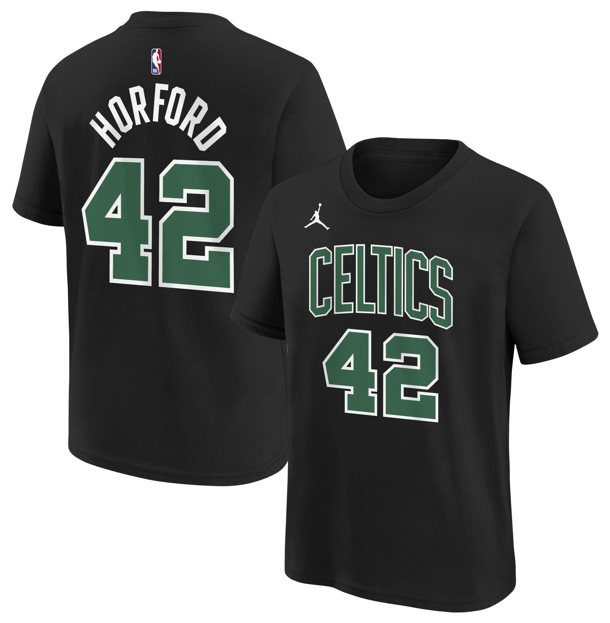 Jordan Youth Boston Celtics Al Horford #42 Black T-Shirt product image
