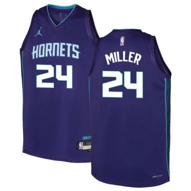 sorry, Jordan Youth Charlotte Hornets Brandon Miller #24 Purple Statement Swingman Jersey is currently out of stock