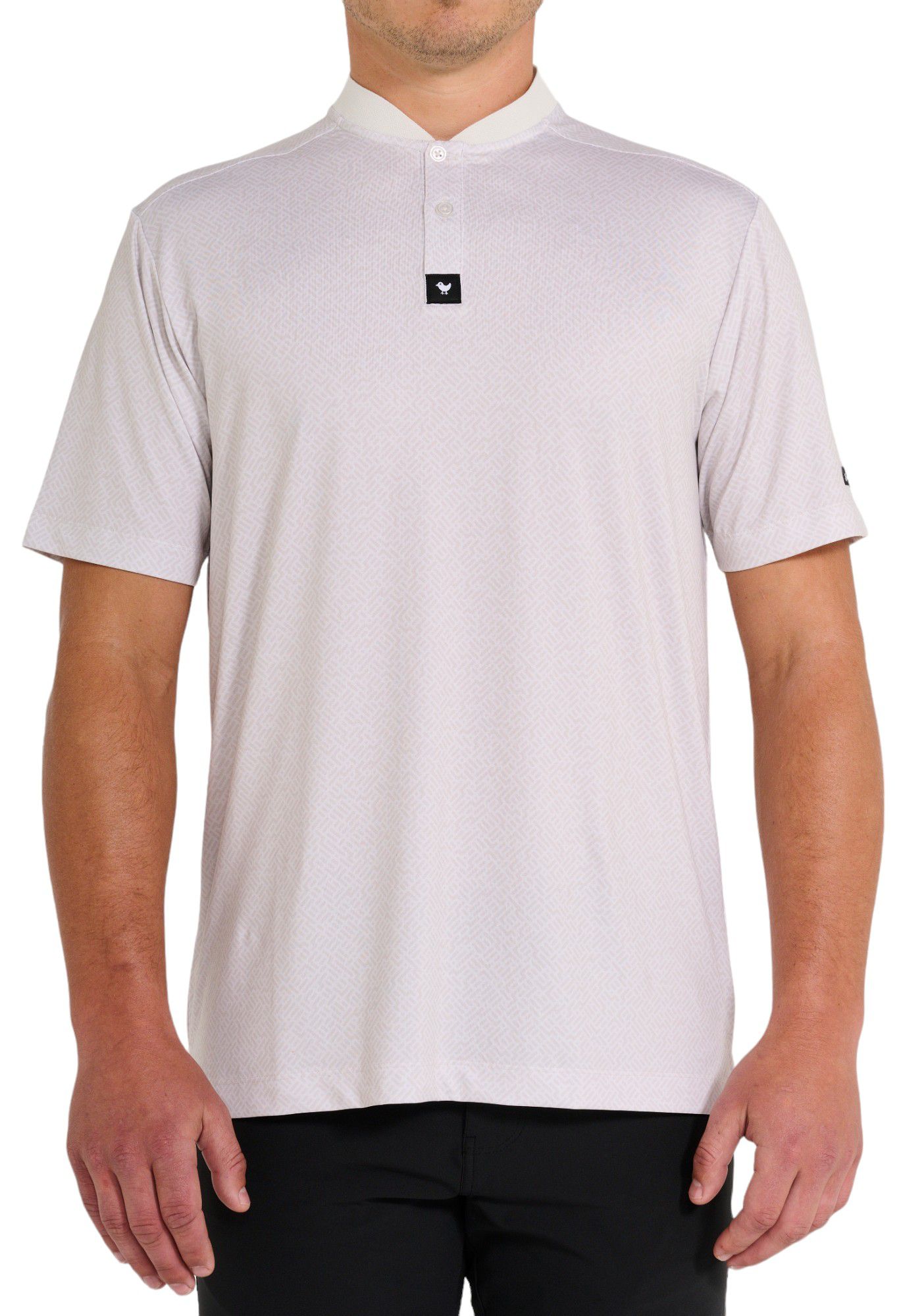 Bad Birdie Men's Cadet White Onyx Blade Golf Polo product image