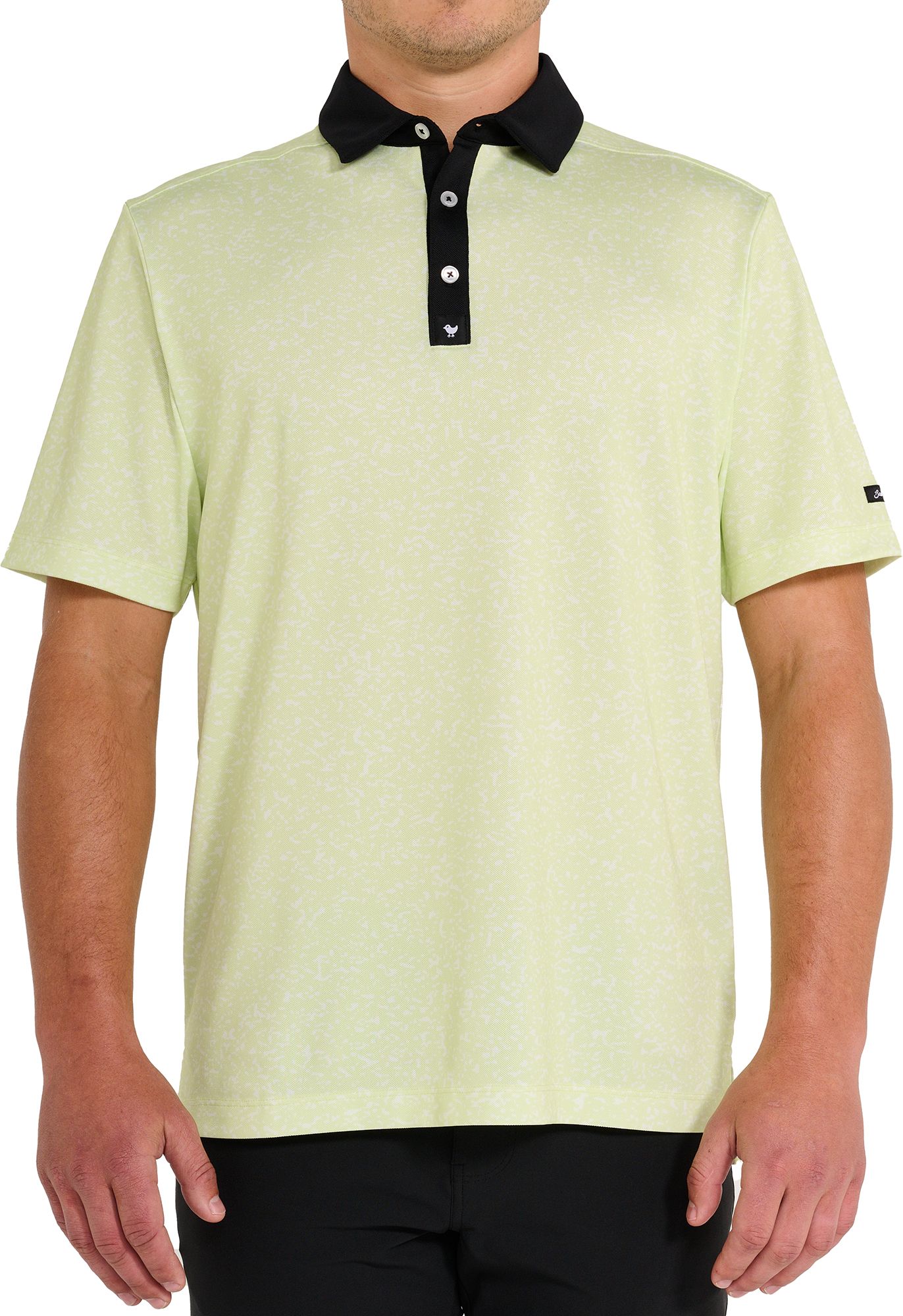 Bad Birdie Men's Shadow Lime Pique Golf Polo Golf Galaxy