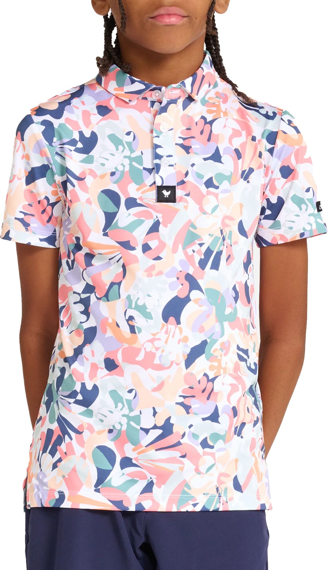 Bad Birdie Youth Short Sleeve Printed Golf Polo product image