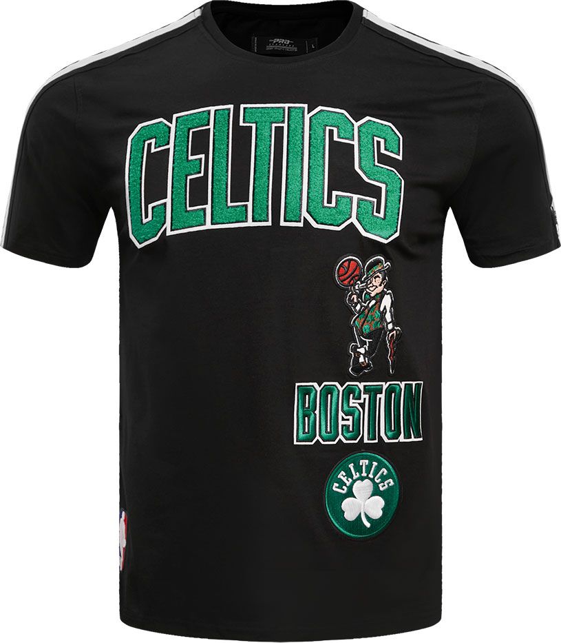 Pro Standard Adult Boston Celtics Black Retro Classic Striped T-Shirt product image